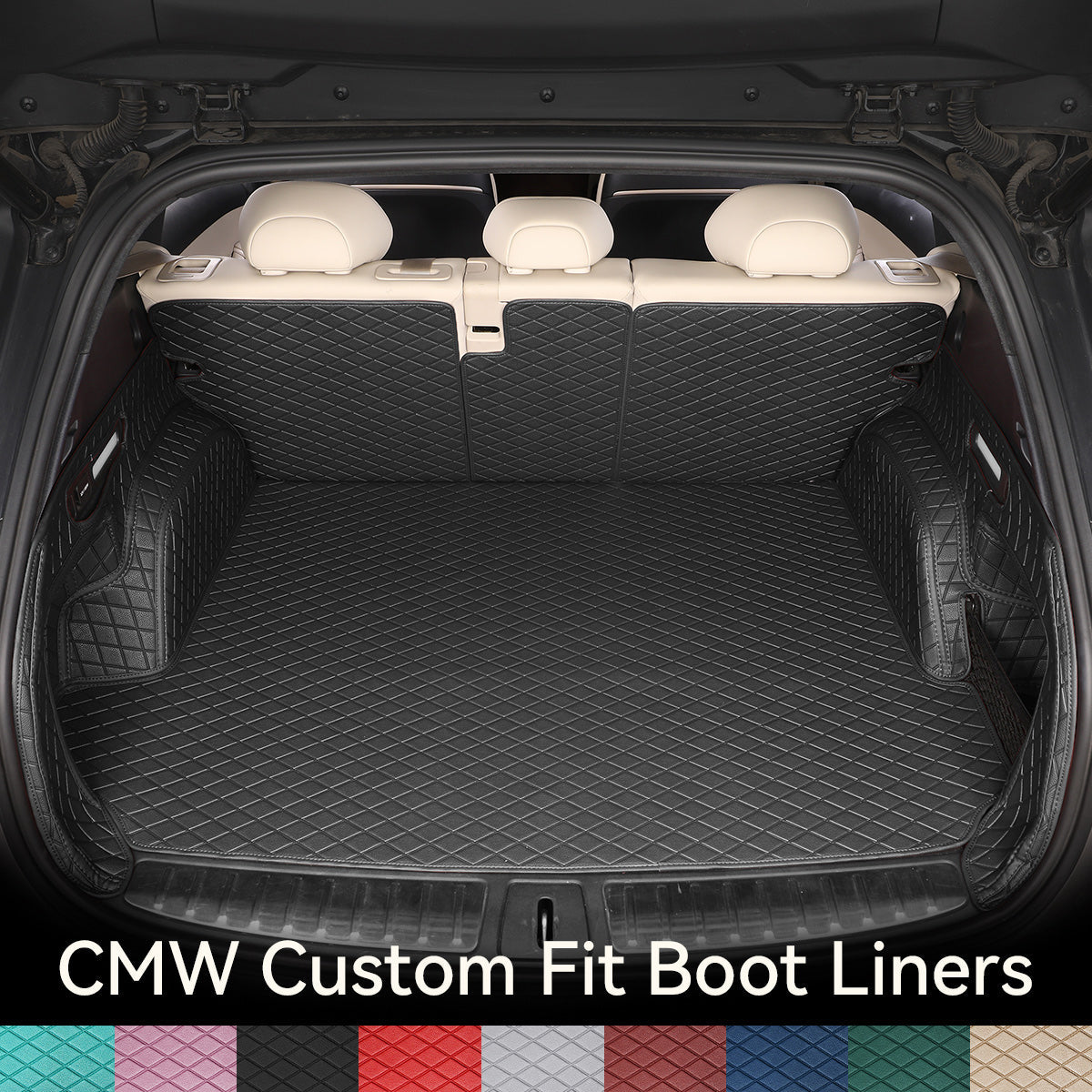 Custom Car Boot Liners 3x5 Diamond Waterproof – Car Mats World